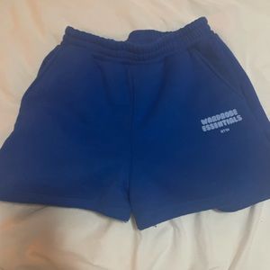 Blue wardrobe essentials shorts, size small